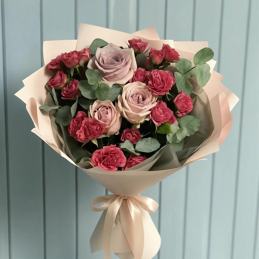 Букет цветов из: Гвоздики и Розы в Садовом Воронежской области
