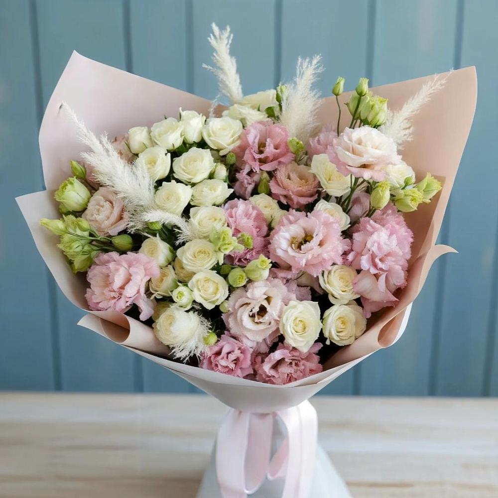 Букет цветов из: Альстромерии и Розы в Садовом Воронежской области