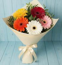 Букет цветов из:  Герберы #REPLACE_PRED# Садовом Воронежской области
