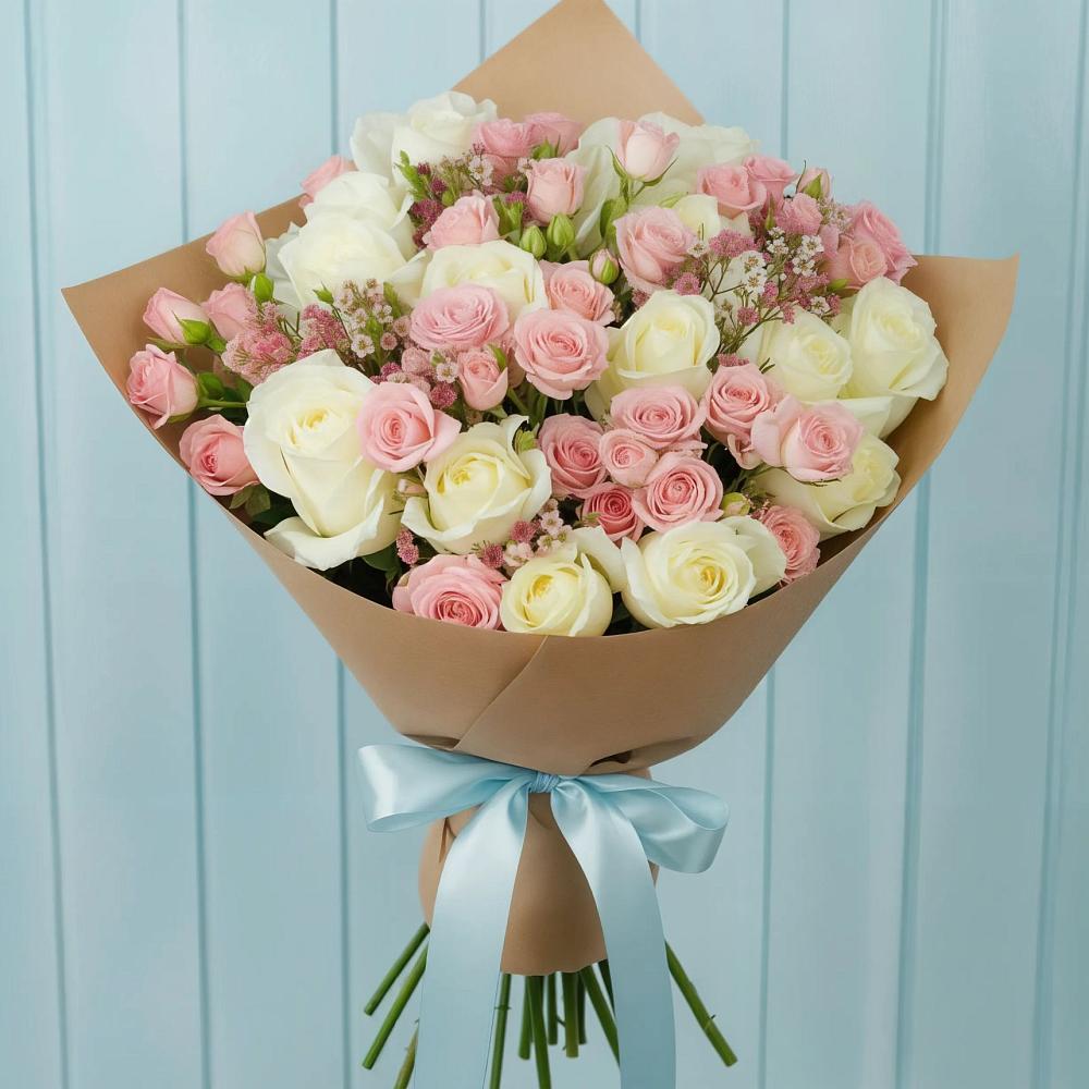 Букет цветов из: Розы в Садовом Воронежской области