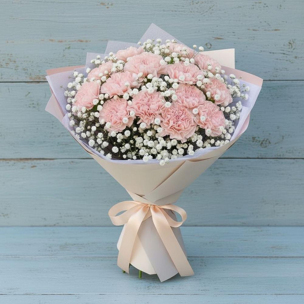 Букет цветов из: Гвоздики в Садовом Воронежской области