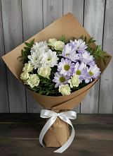 Букет цветов из:  Хризантемы и Розы в Садовом Воронежской области