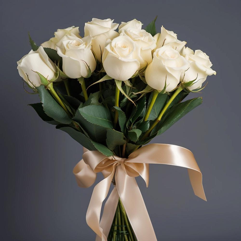 Букет 11 Белых роз в Садовом Воронежской области