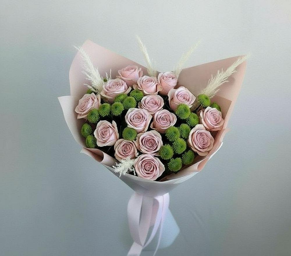 Букет цветов из: Розы и Хризантемы в Садовом Воронежской области