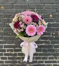 Букет цветов из:  Герберы и Хризантемы в Садовом Воронежской области