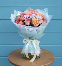 Букет цветов из:  Хризантемы и Розы в Садовом Воронежской области