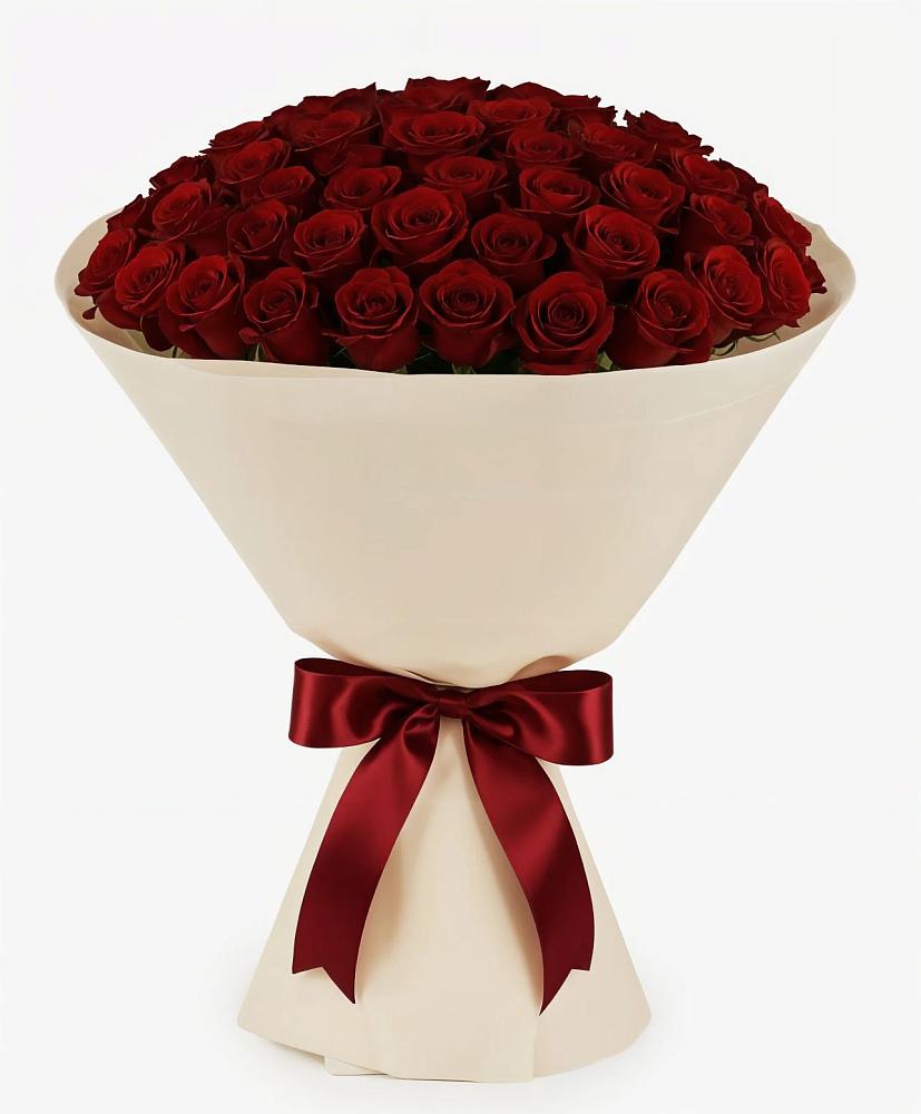 Букет 101 Бордовая роза Блэк Бакарра в Садовом Воронежской области