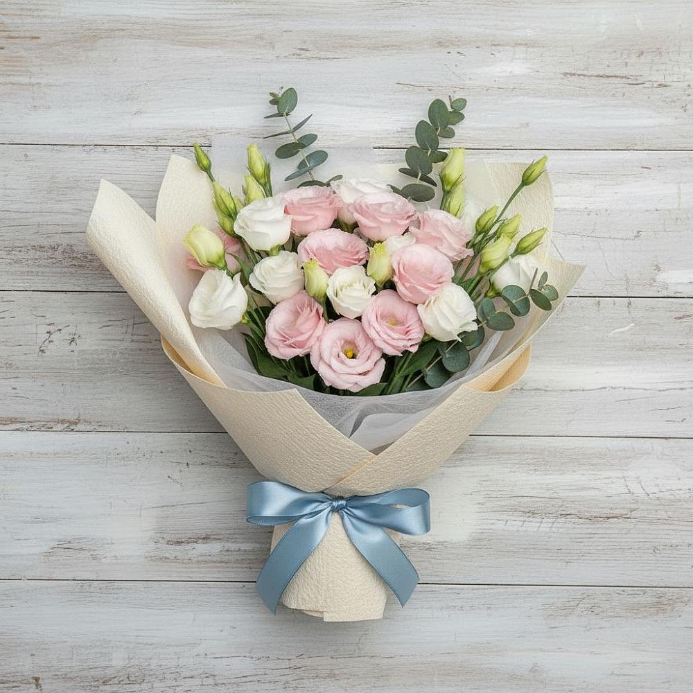 Букет цветов из: Лизиантусы в Садовом Воронежской области